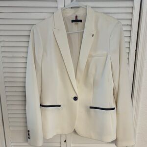 Tommy Hilfiger White Blazer with Black Accents